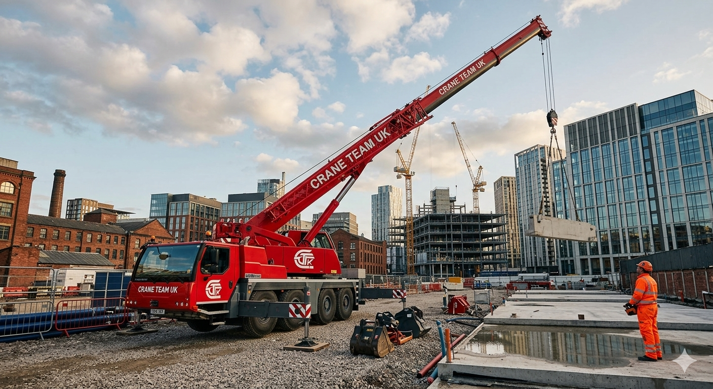 Professional UK Crane Hire and lifting operations by Crane Team